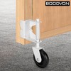 BOODVON Heavy Duty Gate Wheel, Gate Casters for Outdoor Wooden