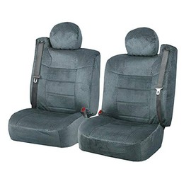 Semi Custom Scottsdale Seat Covers With Built-in Seat Belt Opening for 2001-2006 Chevy Silverado, Tahoe, Suburban, GMC Yukon and Sierra (Gray)