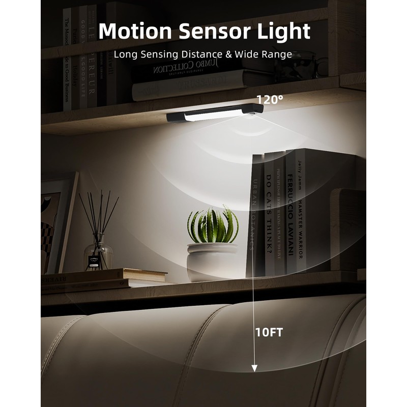 EZVALO Under Cabinet Lighting, Wireless Closet Lights, 30 LED Rechargeable