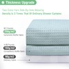 Dynamene Extra Long Shower Curtain - 96 Inch Long Waffle