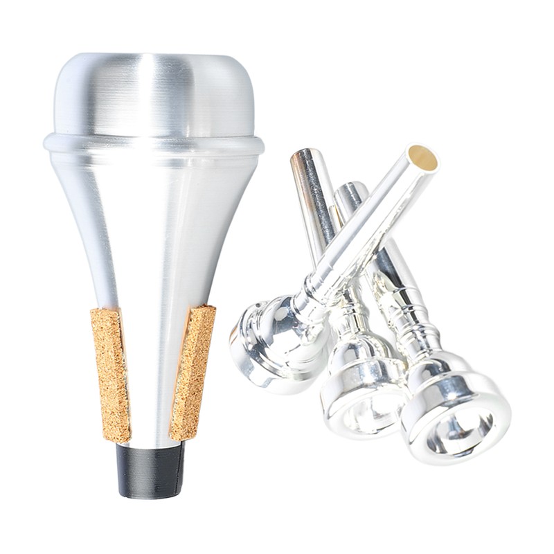 Trumpet Mouthpiece Mute Set 3C 5C 7C Practice Silencer Combination