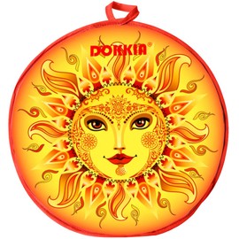 LEONAL Tortilla Warmer Taco 12 Inch Insulated Pouch Cloth - Microwave Use Fabric Bag to Keep Food Warm for up to One Hour (Sunburst Sunflower Festive Carnival Paisley)