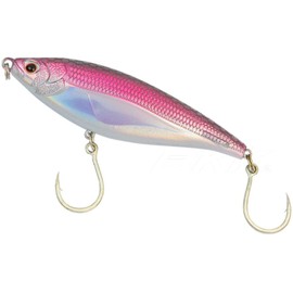 Nomad Design Madscad 90 Slow Sinking SW Twitchbait - Ideal for Snook, Striped Bass - BKK Diablo 5X Singles 1/0 Hooks, 3 1/2 inch - 3/4 oz, Pink Chrome