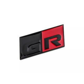 GR Toyota GR Gazoo Racing Black Red Emblem Decal Badge Sticker Nameplate 3D Letter