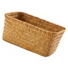 BIUDECO Seagrass Woven Cane Basket Small Wicker Storage Basket for