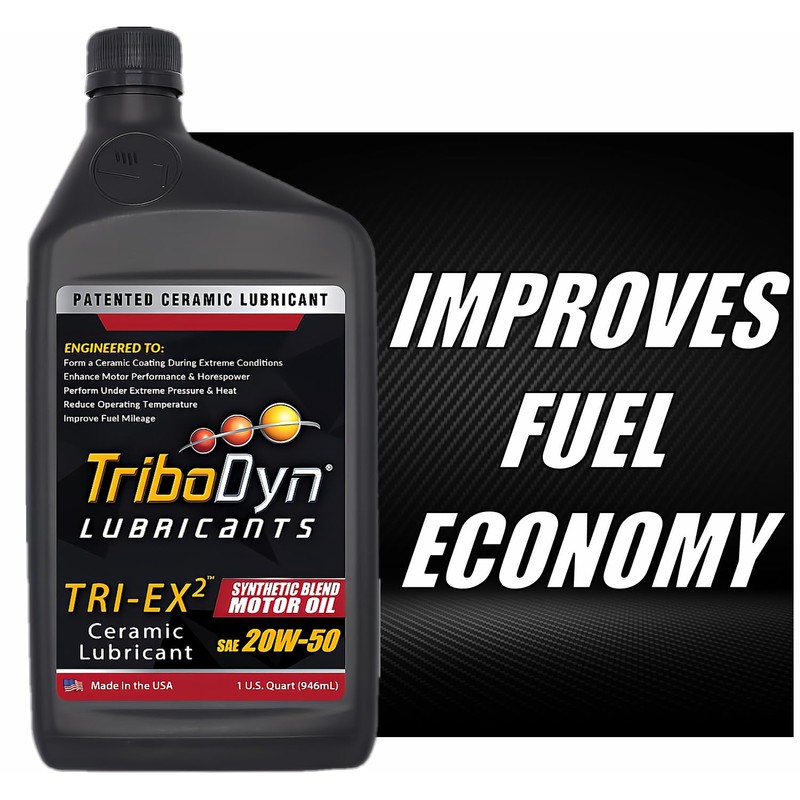 TriboDyn TRI-EX2 Synthetic Blend 20w50 Motor Oil with Ceramic Coating