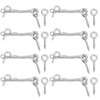 sourcing map 8Pcs 2.5" Cabin Hook Eye Latch, 304 Stainless