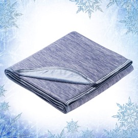Elegear Revolutionary Queen Size Cooling Blanket Absorbs Body Heat to Keep Adults, Children, Babies Cool on Warm Nights. Japanese Q-Max 0.4 Arc-Chill Cooling Fiber, 100% Cotton Backing Blanket
