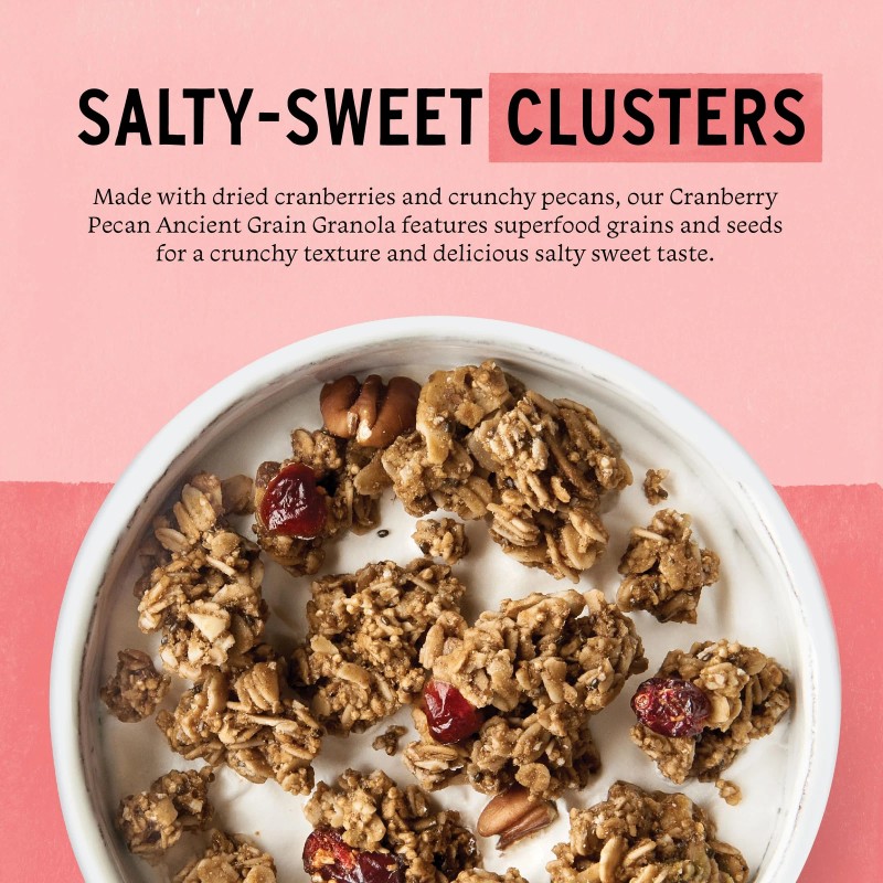 purely elizabeth. Cranberry Pecan Ancient Grain Granola 12 Ounce Pack