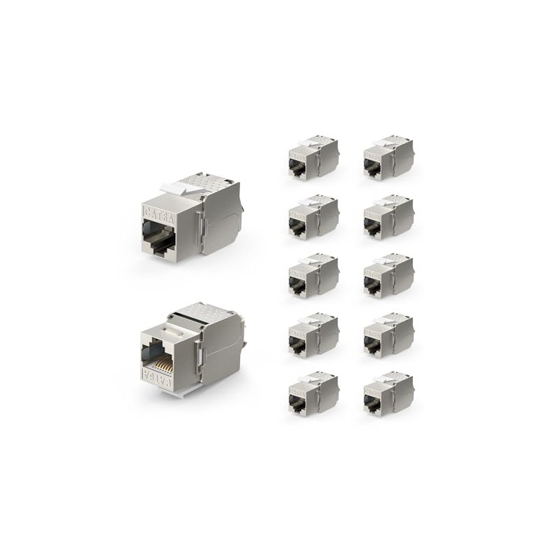 VCE Conectores RJ45 Módulo CAT6A para Cable de red CAT6A