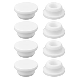 8pcs Silicone Sink Spillover Cap, Kitchen Bathroom Sink Overflow Hole Cover Round Rubber Basin Trim Ring Insert Plug for Hone Use
