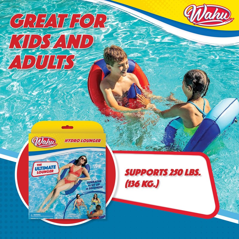 WAHU Hydro Lounger Versatile Pool Lounge Float for Sunbathing, Inflatable