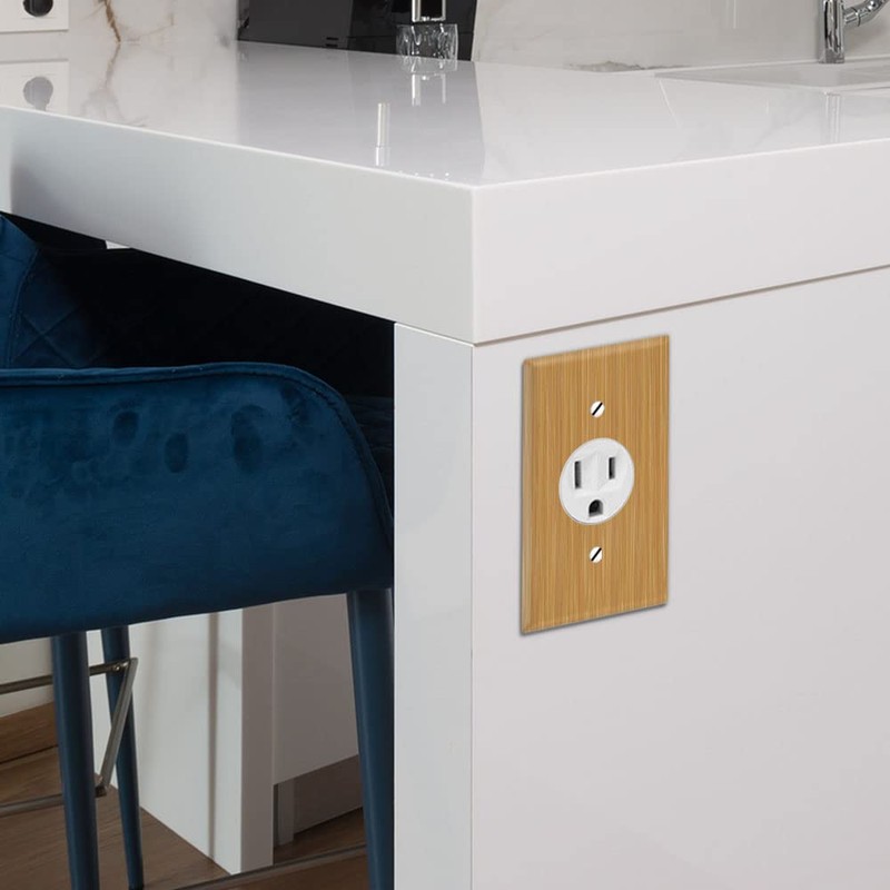 WIRESTER 1-Gang 1.406-Inch Hole Device Receptacle Wall Plate/Outlet Cover -