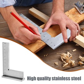 Precision Square Right Angle Blocks - 90 Degree Angle Ruler Square for Engineers & Carpenters - Precision Layout Hand Measuring Tool with Scale for Machine Set-Up and Laboratory Use