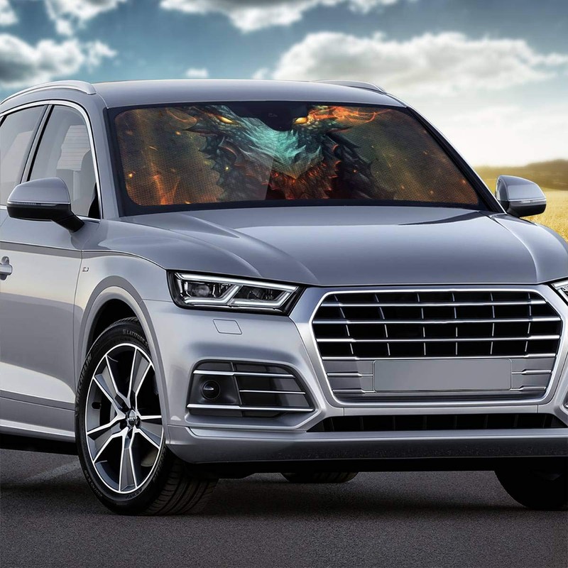 Cool Dragon Design Car Windshield Sunshade Car Sun Visor Car