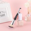 ENERGY big-n-small 2-in-1 Sloped Flat Top Foundation Brush, Concealer Brush,