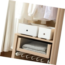 COLLBATH Set of 4 Storage Box Rails Cupboards Dressers Drawer Guides DIY Slide Rails Drawer Runners and Rail Set Drawer Fittings The Hips Heavy White Basket Pull