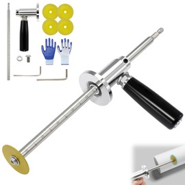 Liznkjious Pvc Pipe Cutter,Inside Pipe Cutter for Pvc Pipe with Diamond Grit Wheels and Handle,7" Adjustable Cutting Depth for 1-1/2" to 8" PVC ABS Pipes,1/4" Hex Shank for All Drills & Impact Drivers