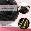 TESSHAIR Thick Human Hair Messy Bun, 100% Real Hair Bun