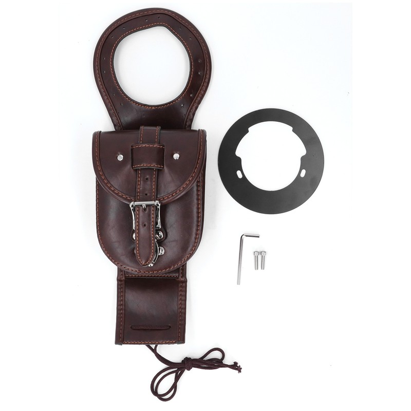 Motorcycle Tank Bag Artificial Leather Waterproof Brown Replacement for Benelli