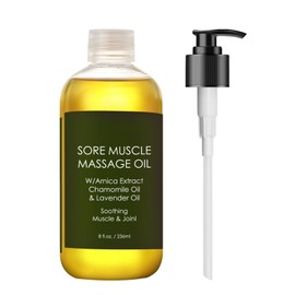 Sore Muscle Massage Oil, Arnica Extract Body Oil
