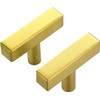 Ravinte 20 Pack Gold T Bar Cabinet Knobs 2 Inch