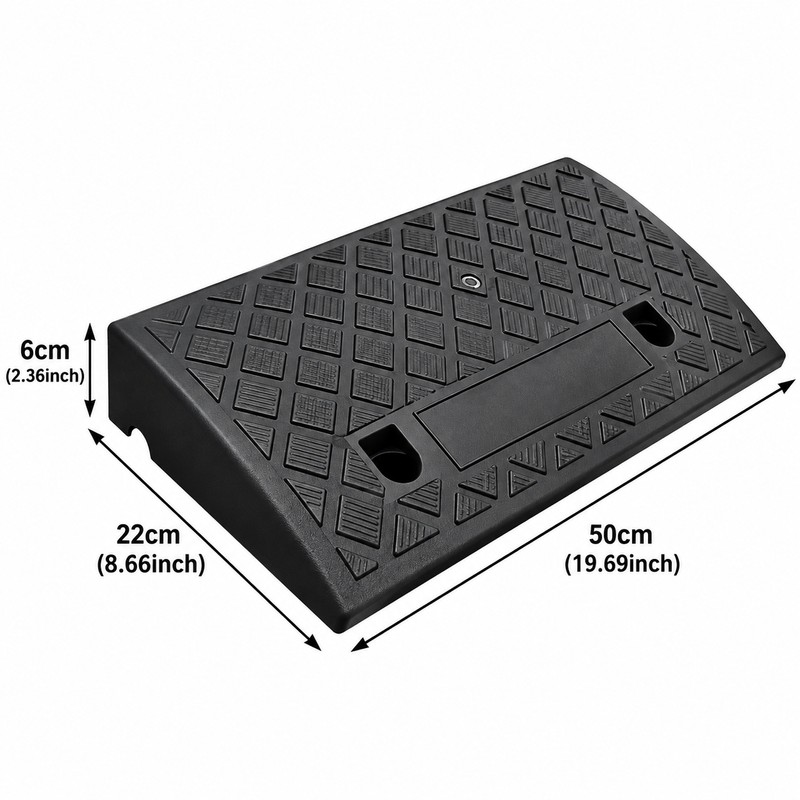 Threshold Ramp for Smooth Access – Non-Slip Plastic Transition Ramp