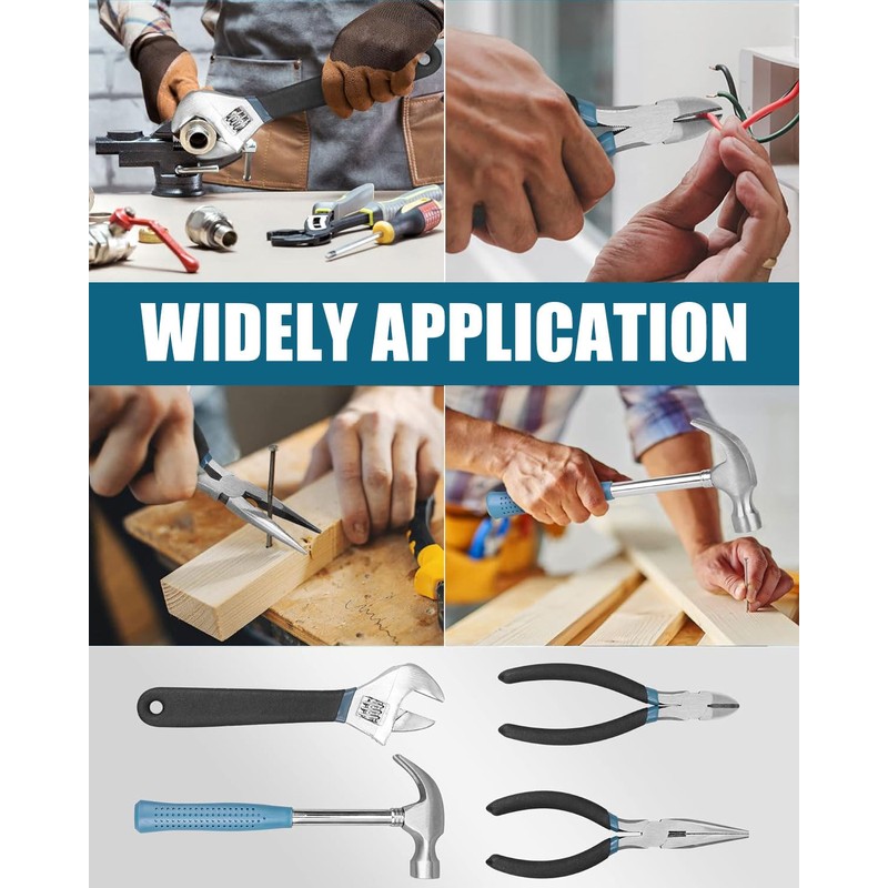 Tool Kit for Home, 144 Piece Hand Tool Set with