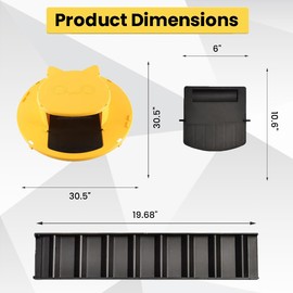 Bucket Lid Mouse Trap [2 Pack] - Reusable Mouse Catching Tool for Indoor/Outdoor, Mouse Trap Bucket Works with 5 Gallon Buckets