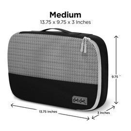 Medium Packing Cubes for Suitcases - 4 Pcs set of Packing Cubes for Travel - Packing Cubes for Carry on Suitcase Organizer Bags - Travel Cubes Travel Organizer Bags for Luggage