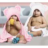 ELSVIN Set of 2 Hooded Baby Towels – White and