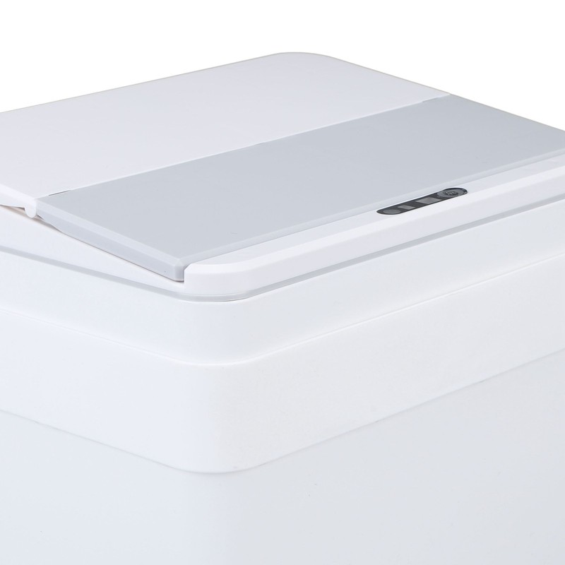 8L Bathroom Trash Can with Lid Automatic Garbage Can USB