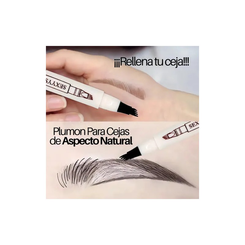 Lápiz Microblading Cejas Marrón P. Agua Universo en Linea Plumon