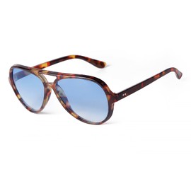 Laurinny Retro Aviator Sunglasses for Women Men Classic 70s Vintage Trendy Blue Sun Glasses Sunnies