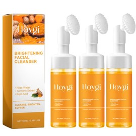 HOYGI Turmeric Facial Cleanser,Moisturizing Gentle Exfoliating Facial Cleanser,Deep Cleansing Foaming Skincare Daily Comfort Moisturizer Smooth Smoother - Specification: 100ml