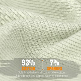 YANIKY Slouchy Beanie for Women, Mens Beanie Hat, Soft Comfortable Cotton Double Layer Windproof Skull Cap Beanie Suitable for All Seasons (Light Green)