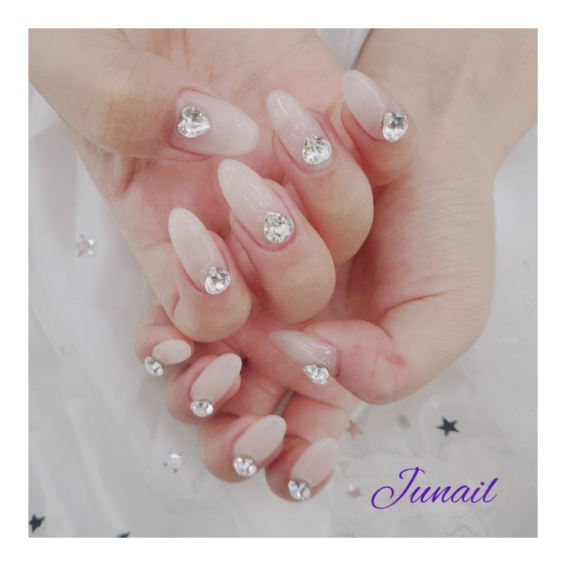 ❣️ Pointy heart handmade nail tips ✨ - Short C