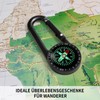 Compass with Carabiner Hook, Compass Carabiner Mini Compass Outdoor Compass