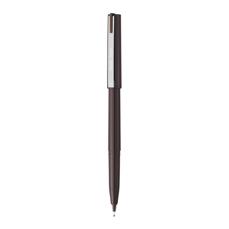 Pentel JM20-SP Felt-Tip Pens Set of 12 Sepia