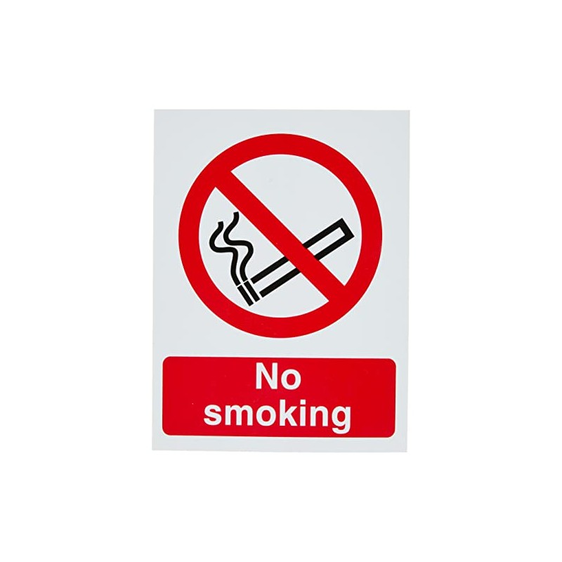 Seco No Smoking Sign, A4 (200mm x 300mm) - 1mm