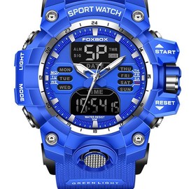 LIGE Casual sports digital watch Suitable for women - Color: Blue