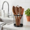IWNTWY Utensil Holder for Kitchen Counter, Stainless Steel Utensil Crock