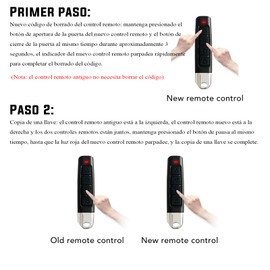 4pcs cloning remote control key fob, remote control duplicator 433MHz 4 channel electric garage door remote control for automobile