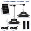 TSUNESLUX 2 Pack Solar Shed Light Outdoor Indoor, Solar Powered