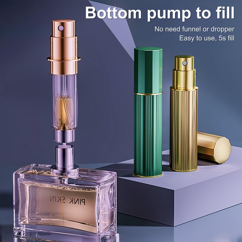 Fiwecos Perfume Travel Refillable Bottle Cologne Portable Atomizer Fragrance Scent