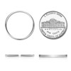 Metal Factory Sterling Silver 2MM High Polish Plain Dome Tarnish