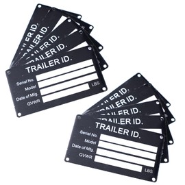 10PCS Blank Trailer VIN ID Plate Data TAG Serial Model Number Identification New