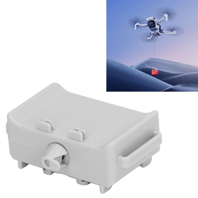 Drone Airdrop System Gray Aerodynamic Design Payload Transport Delivery Device