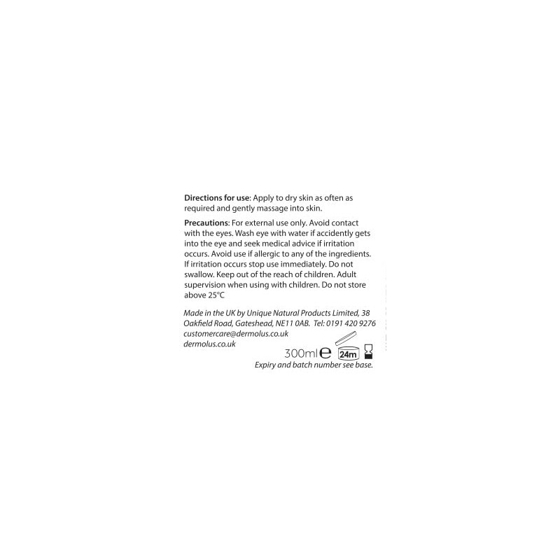Dermolus Cream 300ml For Eczema, Very Dry Skin, Itchy Skin,