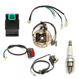 Stator Wiring Loom On Off Switch Coil CDI Plug Kit 110cc 125cc 140cc Pit Bike